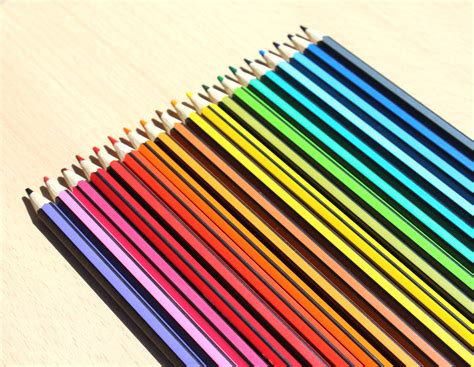 photo color pencil set abstract school