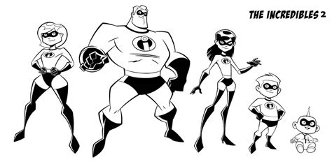 printable incredibles  coloring pages