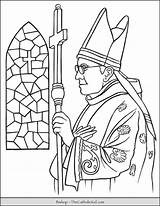 Bishop Thecatholickid Bishops Priest Colouring Sacraments Ordination Lds sketch template