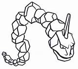 Onix Coloring Pages Draw Pokemon Drawing Step Getdrawings Characters Hellokids Do sketch template