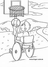 Basketball Rollstuhl Rolstoel Basketbal Tekening Gewenste Mense Deur Klik sketch template