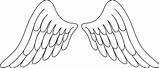Wings Angel Clip Clipart Transparent Google Illustration Drawing Cartoon Angels sketch template