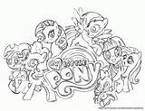 Coloring Pony Little Pages Friendship Magic Printable Mlp Mark Cutie Crusaders Games Eg Twilight Print Friends Drawing Printables Outline Pie sketch template