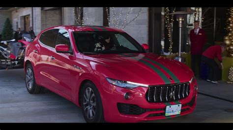 Maserati Levante Red Suv In Falling For Christmas 2022