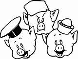 Pigs Wecoloringpage Boar Wikiclipart sketch template