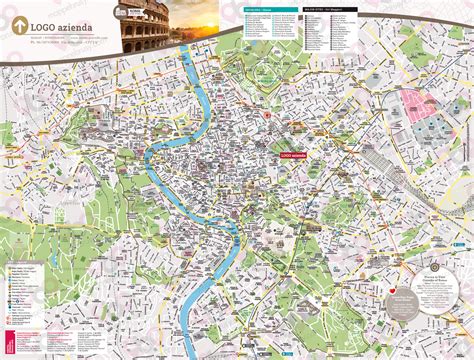 mappa  roma cartina del centro storico  roma personalizzata