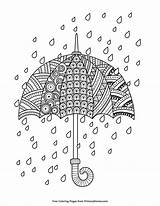 Coloring Rain Regenschirm Primarygames Malvorlagen Zentangle Regentropfen Kostenlos Ausmalen Mandalas Disegni Druckbares Alberi Herbst Erwachsene Pluie Malbuch Grundschule Doodles Peinture sketch template