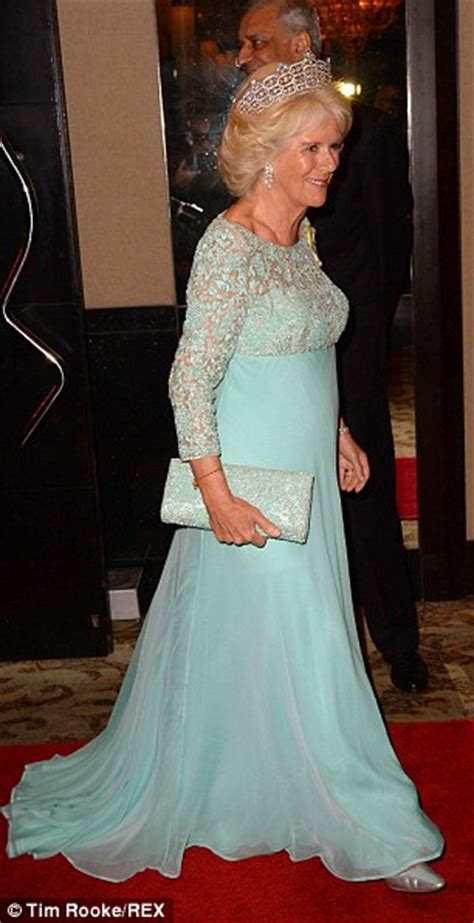 camilla wears queen mother s tiara as she dazzles at prince charles s