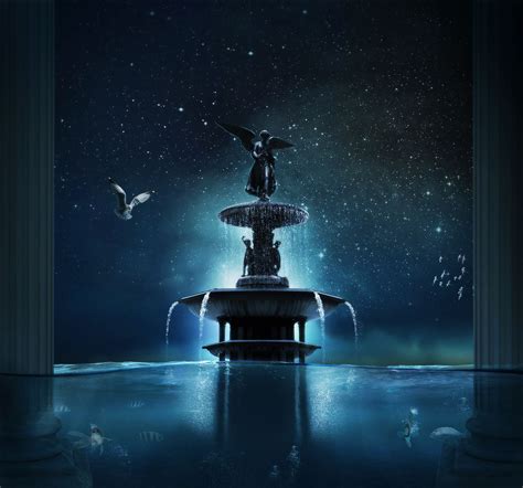 magical fountain  seba romero fountain fantasy romance magic fountain