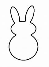 Easter Cliparts Rabbits Bunny Outline sketch template