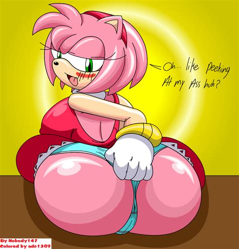 Rule 34 Adc1309 Amy Rose Anthro Ass Back View Clothes