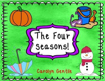 seasons   seasons  carolyns classroom tpt