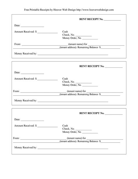 rental official receipt template invoice template
