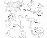 African Coloring Pages Animals Animal Getcolorings Color Getdrawings sketch template