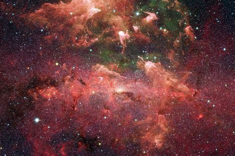 Outer Space Art Nebulas Galaxies And Bright Stars In