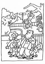 Zoo Coloring Pages Animals Printable Kids sketch template