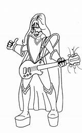 Ace Lineart Frehley Deviantart sketch template