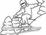 Coloring Pages Ski Skiing Jet Sport Color Getcolorings Winter Water Girl Getdrawings Freestyle sketch template