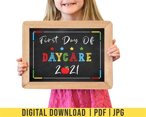 day  daycare sign st day  daycare sign etsy