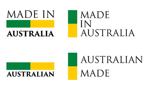 simple   australia australian label text  national colors arranged horizontal