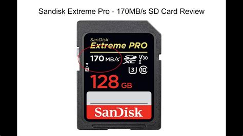 sandisk mbs extreme pro sd card review youtube