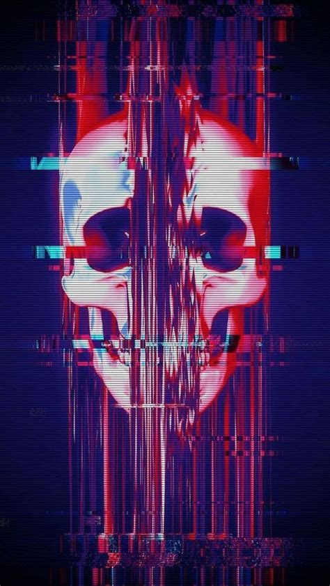 fondos de pantalla glitch fondos de pantalla calaveras descargas de