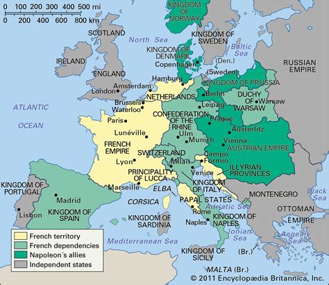 Map Of Europe After The Congress Of Vienna Tourist Map