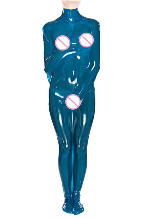 Latex Catsuit Rubber Gummi Vacuum Body Sleep Bag Sexy Cool Playsuit