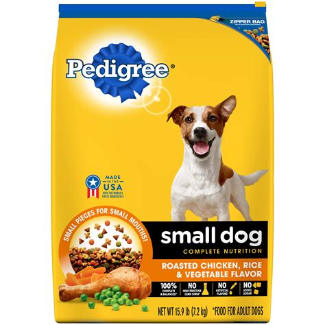pedigree small dog complete nutrition adult dry dog food roasted chicken rice vegetable