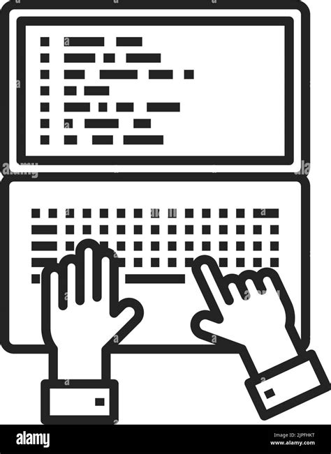 Businessman Using Computer Writing Blog Stock Vector Images Alamy