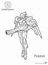 Pages Coloring Overwatch Pharah Survivor Printable Template sketch template