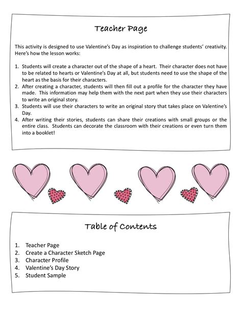 creative writing prompts  valentines day teachwritingorg