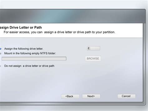 permanently assign  drive letter