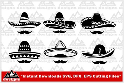 sombrero mexican hat svg design  agsdesign thehungryjpeg