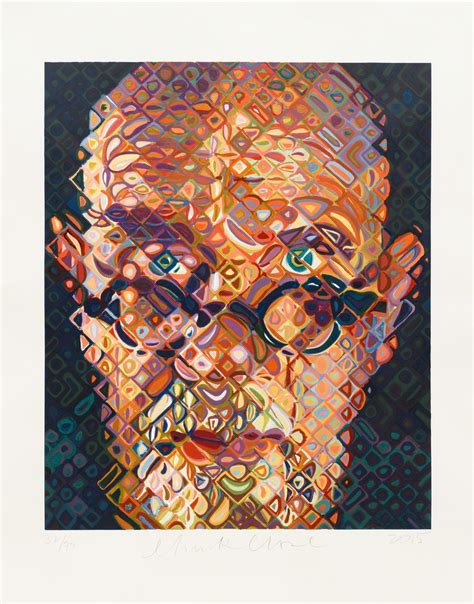 Chuck Close Self Portrait 2015 Available For Sale