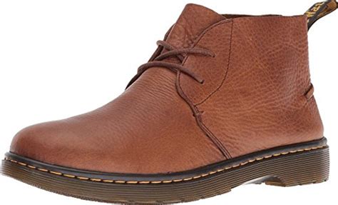 dr martens leather ember chukka boot  brown  men lyst
