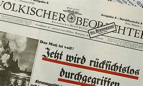 Deutschland Nachdrucke Von Nazi Zeitungen Beschlagnahmt
