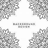 Vector Mandala Corners Corner Premium sketch template