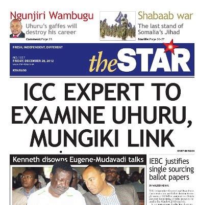 star   remaining independent newspaper  kenya