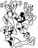 Mickey Gang Mouse sketch template