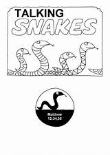 Snakes Booklets sketch template