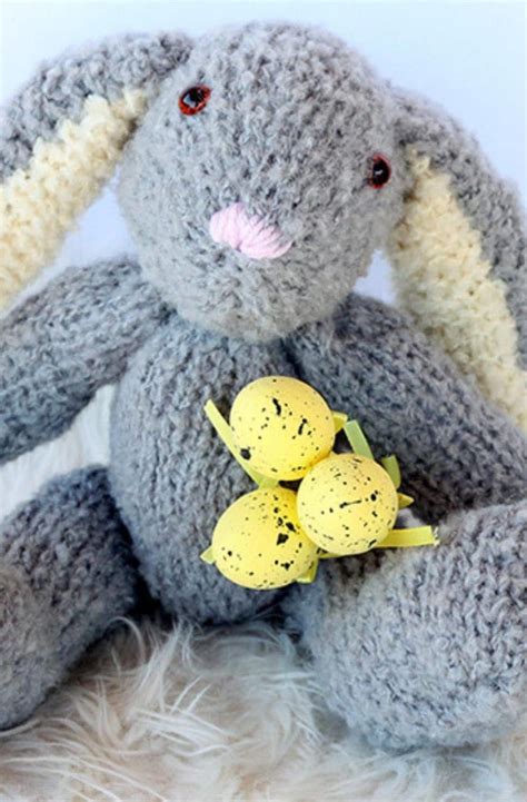 template  printable floppy eared bunny sewing pattern plush bunny