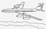 Boeing Colorir Jato sketch template