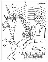 Rbg Ginsburg Bader Feminist Zen Getdrawings sketch template