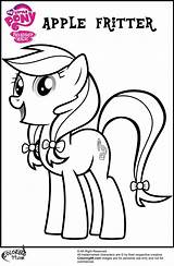 Coloring Apple Pages Mlp Fritter Pony Family sketch template