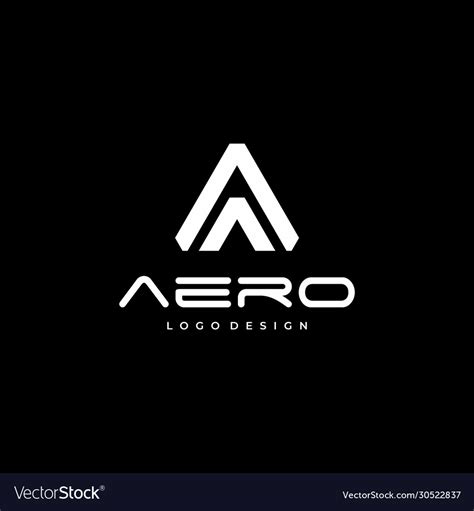 aero logo royalty  vector image vectorstock