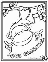 Bananas Monkeys Puzzles Banane Animal Jungle Toddlers A5 Lps Ausmalbild Literacy Coloringhome sketch template