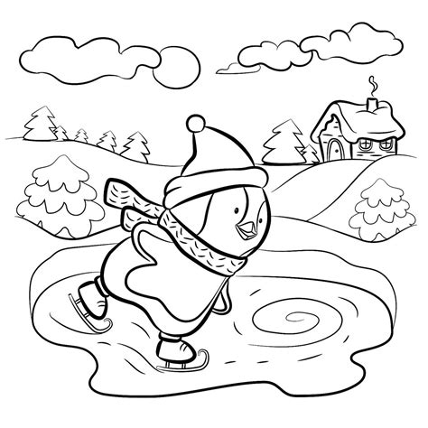 coloring pages winter coloring pages