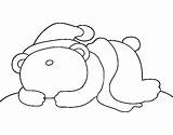 Durmiendo Oso Dormindo Dort Ours Orso Addormentato Urso Colorier Coloritou Colorare Acolore sketch template