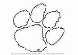 Clemson Logo Tigers Draw Drawing Step Logos Drawingtutorials101 Previous Next sketch template